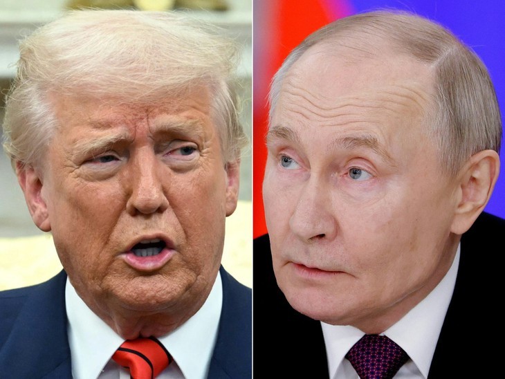 Tổng thống Mỹ Donald Trump (trái) và Tổng thống Nga Vladimir Putin - Ảnh: AFP