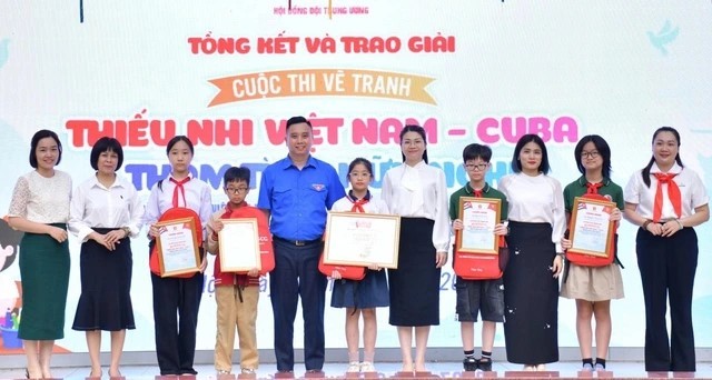 Trao giải cuộc thi vẽ tranh “Thiếu nhi Việt Nam - Cuba, thắm tình hữu nghị”