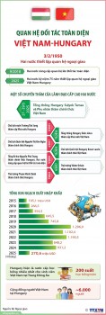 [Infographics] Quan hệ Đối tác toàn diện giữa Việt Nam và Hungary
