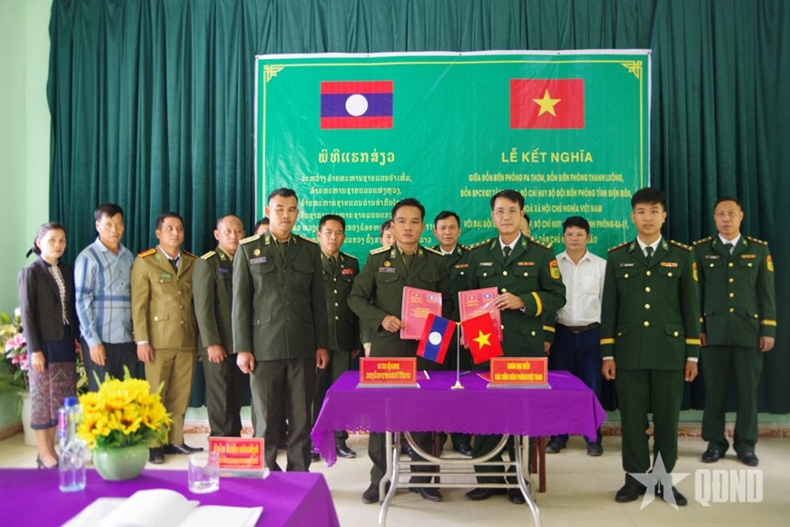 Đồn biên phòng Hà Tĩnh - Khăm Muồn kết nghĩa để bảo vệ biên giới