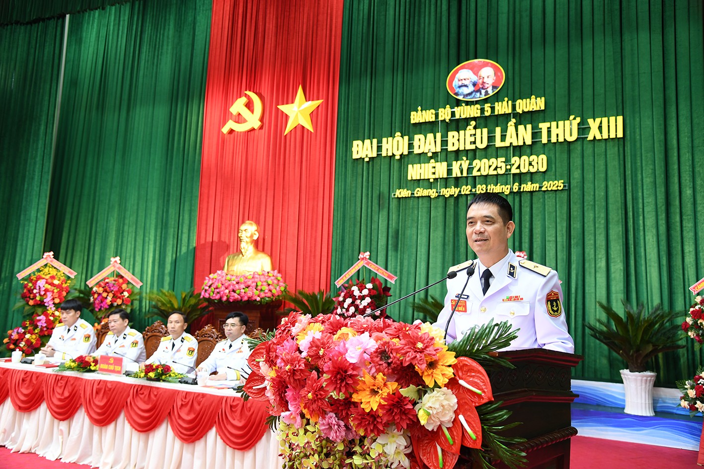 Thiếu tướng Nguyễn An Phong  phát biểu chỉ đạo. (Ảnh: Văn Định)
