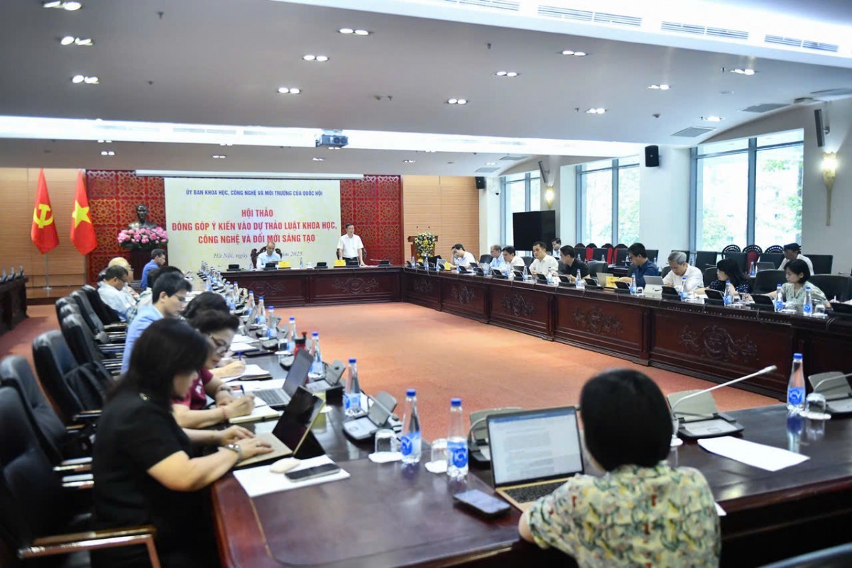 Hội thảo góp ý cho Dự thảo Luật Khoa học, công nghệ và đổi mới sáng tạo.