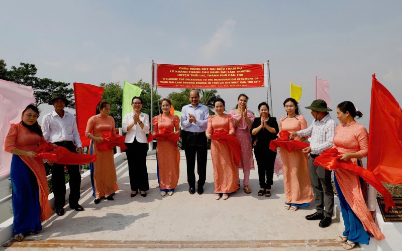 Cần Thơ khánh thành 2 cầu giao thông nông thôn do Ấn Độ tài trợ