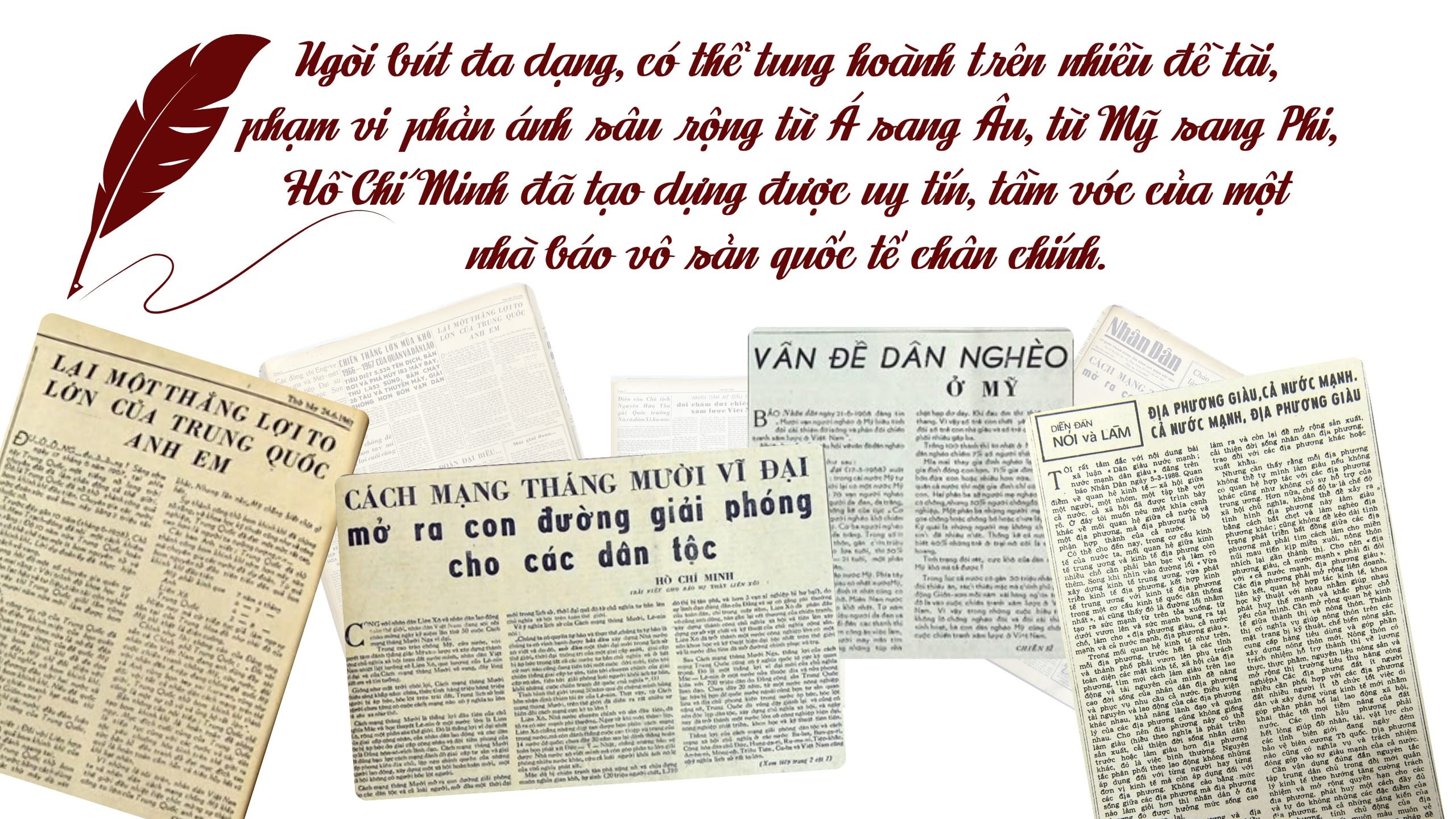 Hồ Chí Minh: Nhà báo tầm vóc quốc tế