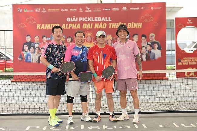Kamito Alpha – đại náo thiên đình: Giải pickleball “độc lạ” với nhiều nghệ sĩ và người nổi tiếng tham gia