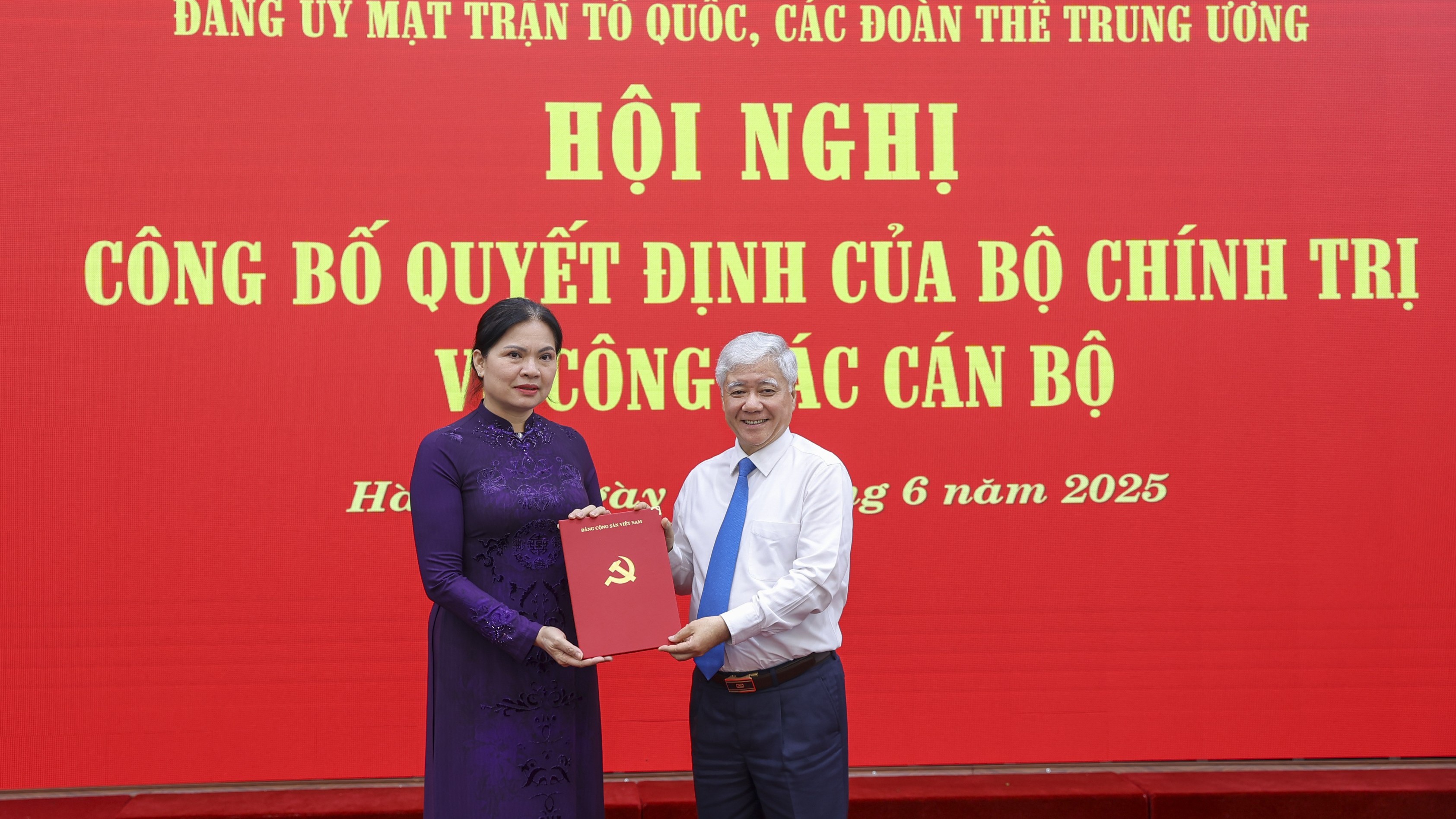 Bí thư Tỉnh ủy Tuyên Quang Hà Thị Nga được điều động tham gia Đảng ủy MTTQ, các đoàn thể Trung ương