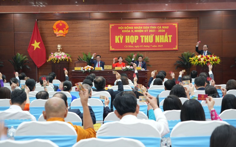 HĐND tỉnh Cà Mau tổ chức kỳ họp đầu tiên sau hợp nhất