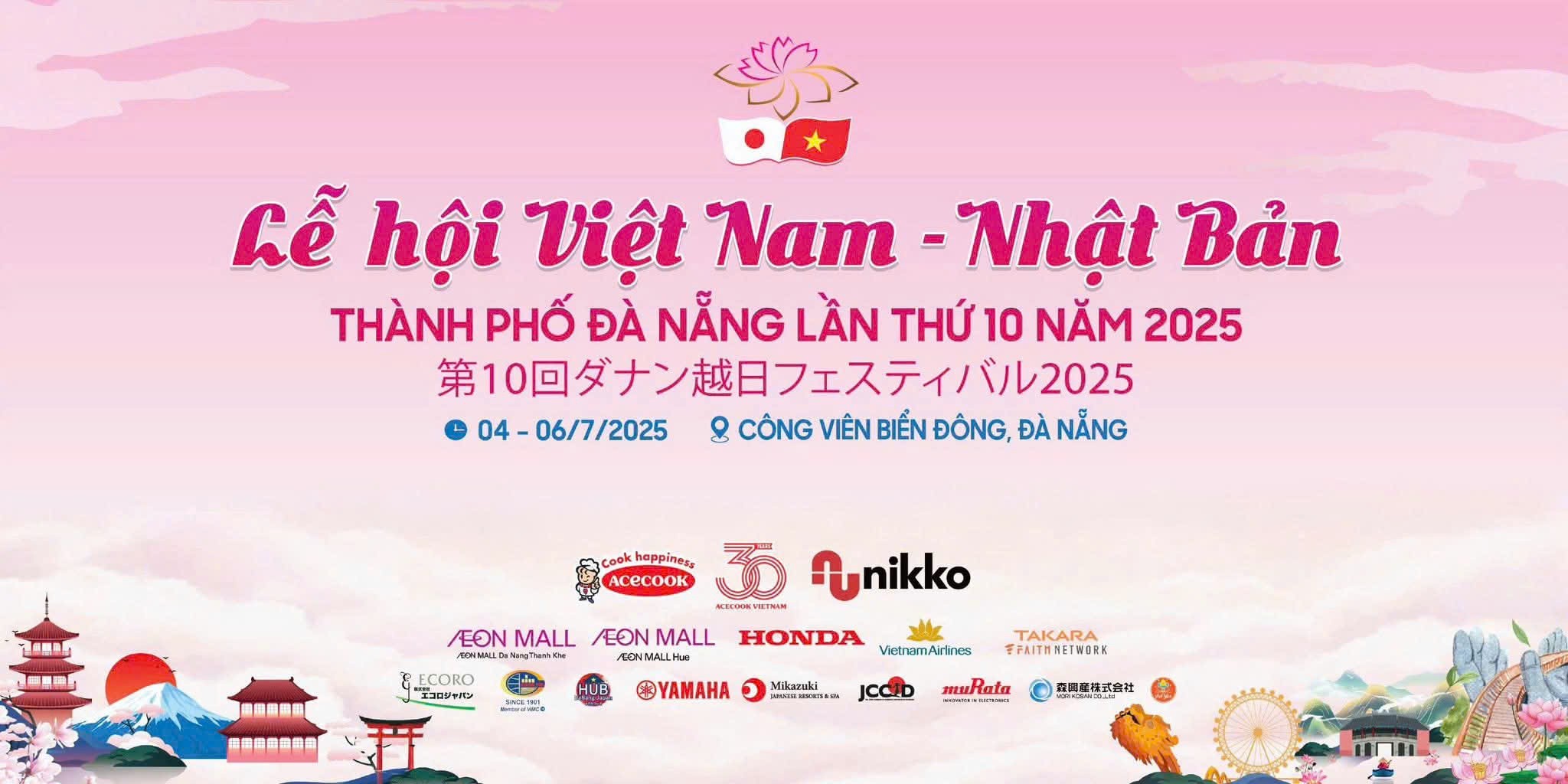 Năm 2025, đánh dấu lần thứ 10 Lễ hội Việt Nam - Nhật Bản thành phố Đà Nẵng được tổ chức. (Ảnh: BTC)