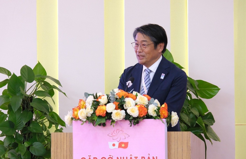 Đại sứ Nhật Bản tại Việt Nam Ito Naoki phát biểu tại Hội nghị. (Ảnh: danang.gov.vn)
