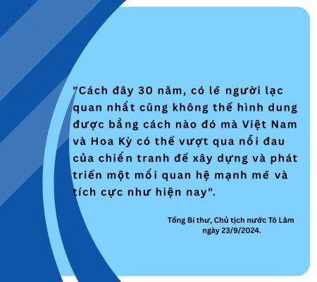 30 năm ngoại giao Việt Nam - Hoa Kỳ: Vượt qua quá khứ, hướng tới tương lai bền vững