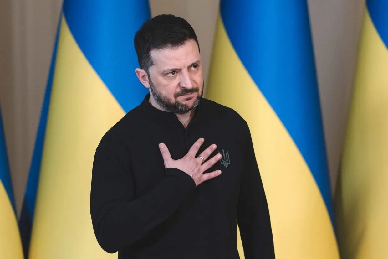 Tổng thống Zelensky phát biểu trong một cuộc họp báo ở Kyiv, Ukraine, ngày 12/3/2025. (Ảnh: Getty Images)