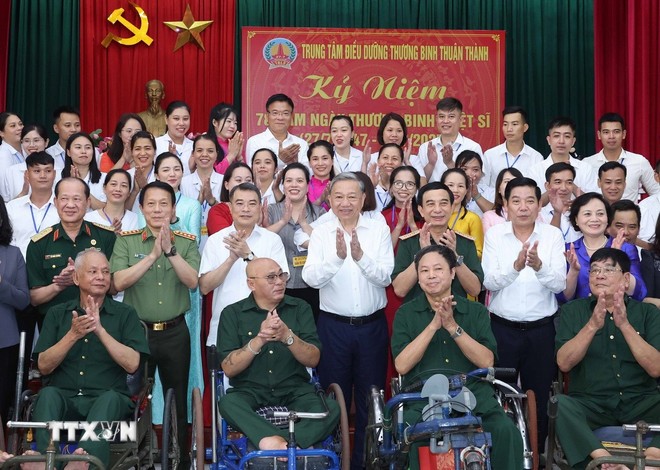 Tổng Bí thư: Người có công là tài sản quý, là biểu tượng của ý chí Việt Nam