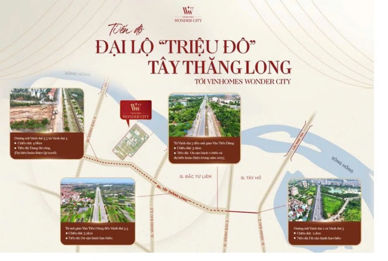 Vinhomes Wonder City, tâm điểm kết nối chuỗi đô thị vệ tinh qua trục Tây Thăng Long