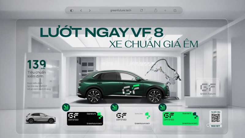 VinFast VF 8 “Lướt Chuẩn GF” nhưng xịn như xe mới