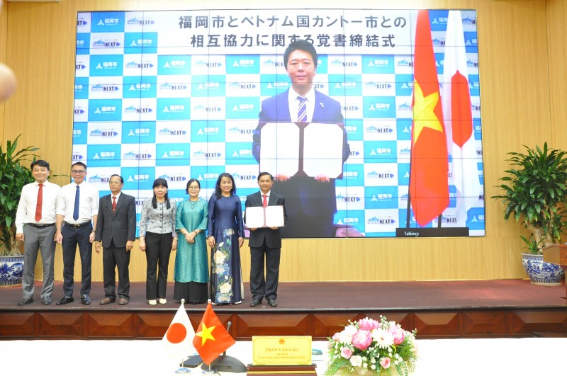 Cần Thơ và Fukuoka hợp tác về thoát nước, giao lưu kinh tế