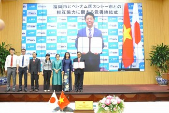 Cần Thơ và Fukuoka hợp tác về thoát nước, giao lưu kinh tế