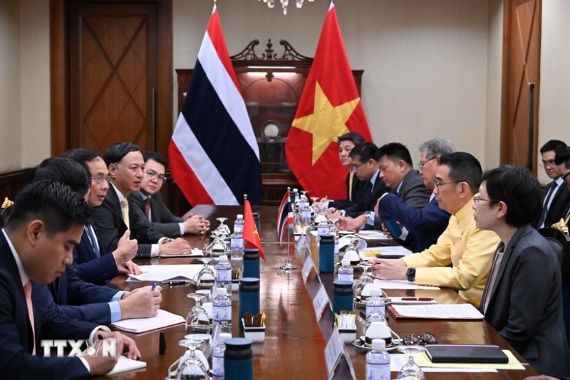 Quang cảnh cuộc gặp. (Ảnh: TTXVN phát)