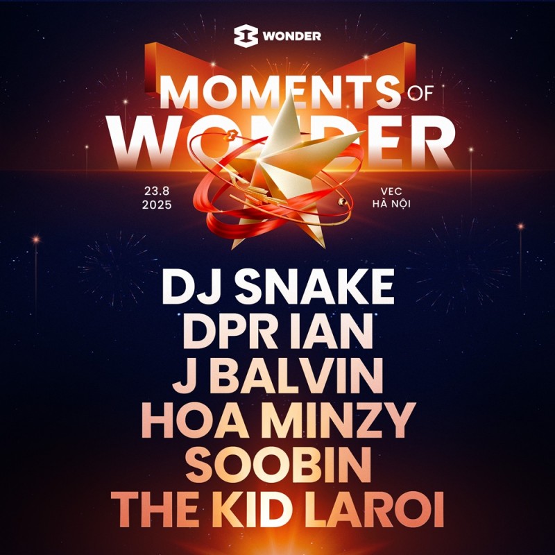 “Moments of Wonder” - Đại nhạc hội đặc biệt kỷ niệm 80 năm Quốc khánh với dàn sao “khủng”: DJ Snake, J Balvin, The Kid LAROI, DPR IAN…