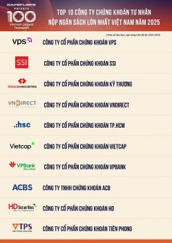 Top 10 công ty Chứng khoán nộp ngân sách lớn nhất Việt Nam
