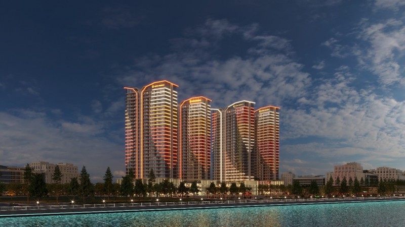 Capital Square nằm ở khu đất vàng bên sông Hàn, với thiết kế được lấy cảm hứng từ âm nhạc và ánh sáng