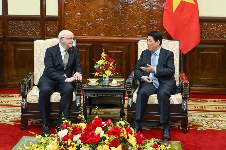 Chủ tịch nước Lương Cường tiếp Đại sứ Phần Lan đến chào từ biệt