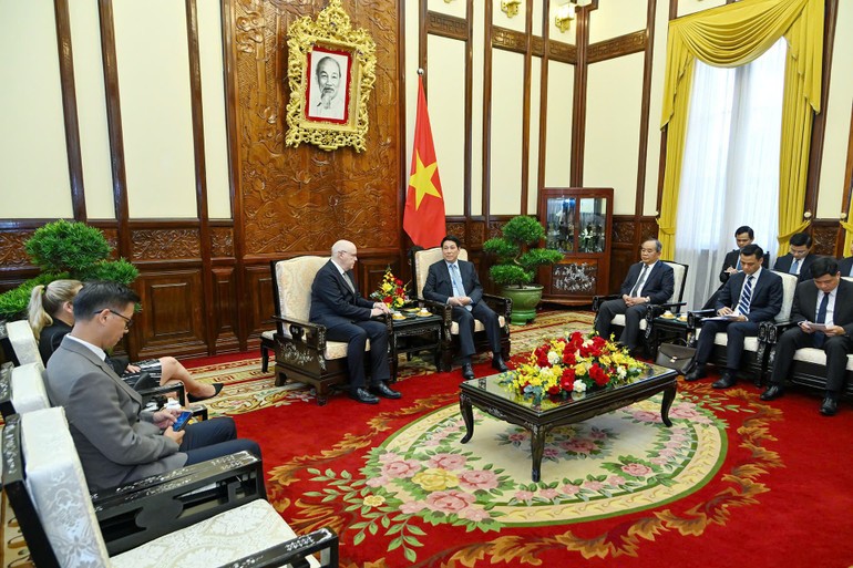 Chủ tịch nước Lương Cường tiếp Đại sứ Phần Lan đến chào từ biệt