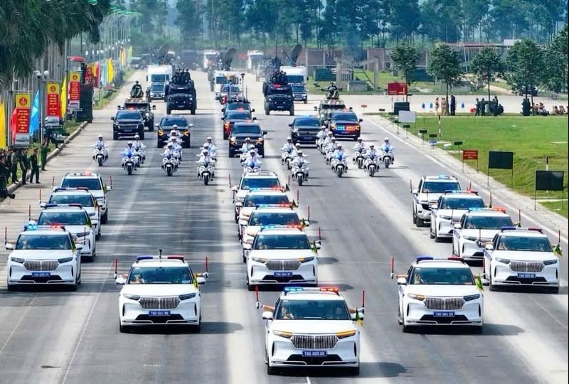 Các lực lượng tham gia Lễ kỷ niệm.