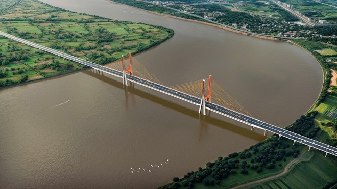Phối cảnh dự án đầu tư xây dựng cầu Ngọc Hồi. (Ảnh: T.L).