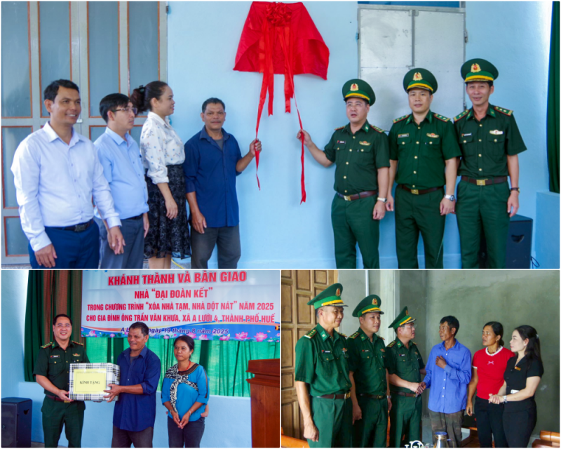 hue ban giao 4 nha dai doan ket tren tuyen bien gioi viet nam lao