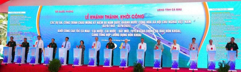 Cà Mau đồng loạt khởi công nhiều công trình trọng điểm quan trọng