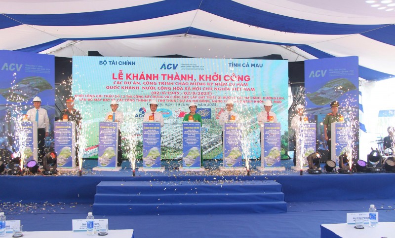 Cà Mau đồng loạt khởi công nhiều công trình trọng điểm quan trọng