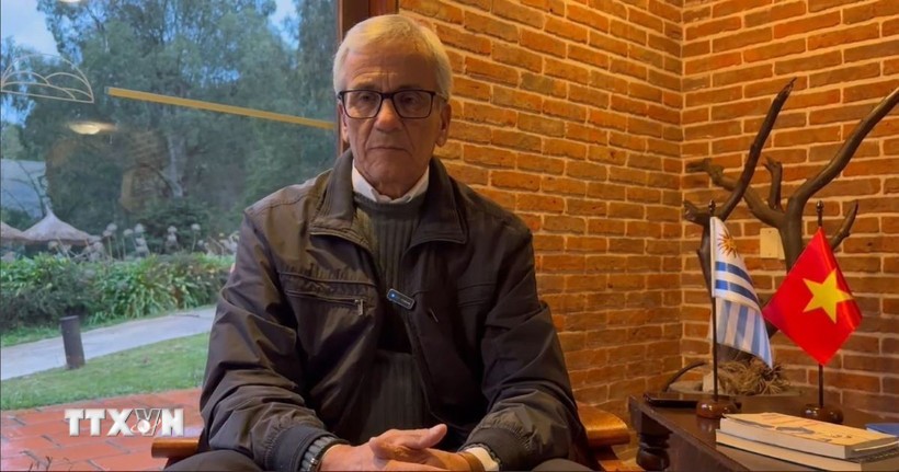 Ông Juan Castillo, Tổng Bí thư Đảng Cộng sản Uruguay, Bộ trưởng Lao động và An sinh xã hội Uruguay. (Ảnh: TTXVN)