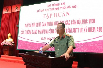 Công an Hà Nội tập huấn bảo đảm an ninh trật tự Lễ kỷ niệm A80
