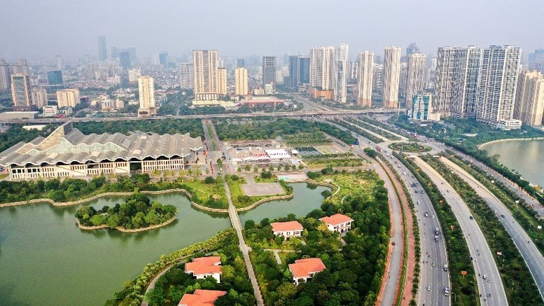 Nhiều công trình xây dựng hiện đại mọc lên tại Hà Nội (Ảnh: T.L) Nhiều công trình xây dựng hiện đại mọc lên tại Hà Nội (Ảnh: T.L)