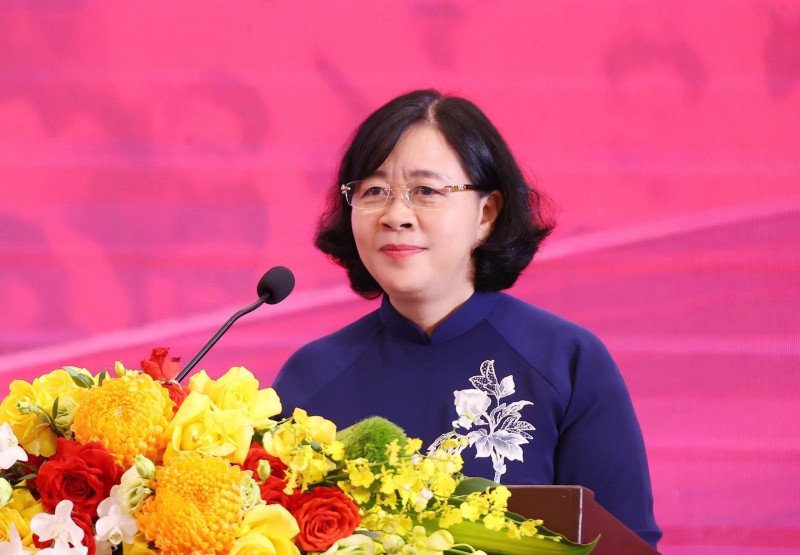 Ủy viên Bộ Chính trị, Bí thư Thành ủy Hà Nội Bùi Thị Minh Hoài. (Ảnh: T.L) Ủy viên Bộ Chính trị, Bí thư Thành ủy Hà Nội Bùi Thị Minh Hoài. (Ảnh: T.L)