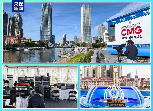 CMG triển khai toàn diện công tác thông tin Hội nghị Thượng đỉnh SCO tại Thiên Tân
