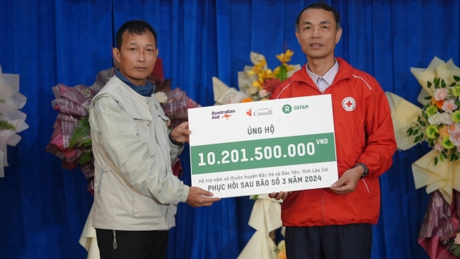 Oxfam sẽ hỗ trợ hơn 8 tỷ đồng khắc phục hậu quả thiên tai tại Hà Tĩnh và Nghệ An