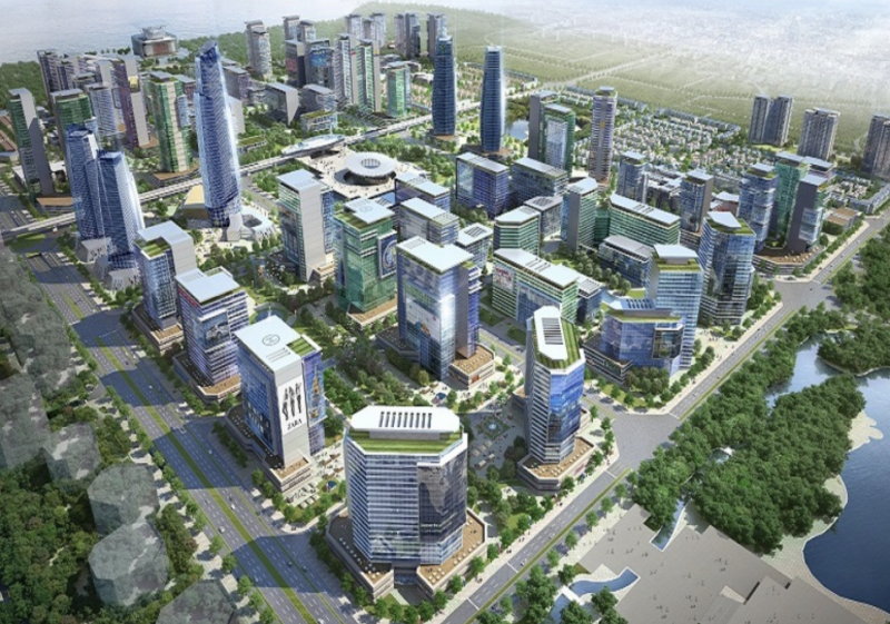 phối cảnh khu đo thị tây hồ Tây (Ảnh: T.L)