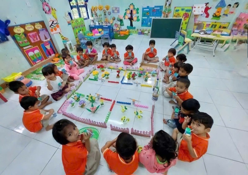 COV xây dựng 02 phòng lớp học tại điểm trường Thôn Cát (Quảng Ngãi)