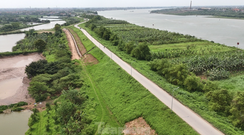 đánh giá hiện trạng các tuyến đê sông Hồng, sông Đuống, sông Đà, sông Đáy. (Ảnh: T.L)