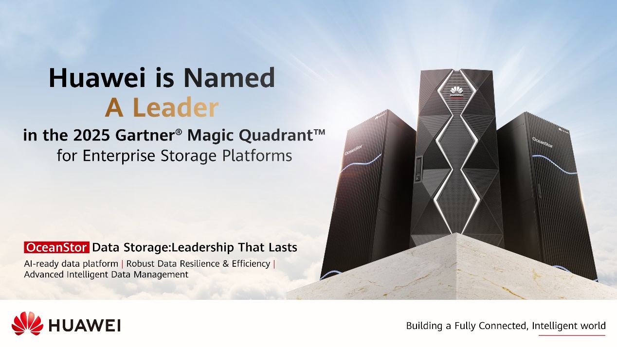 Huawei Data Storage được xếp "vị trí hàng đầu" trong Magic Quadrant