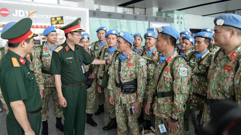 184 cán bộ, nhân viên Đội Công binh số 4 lên đường làm nhiệm vụ gìn giữ hòa bình Liên hợp quốc