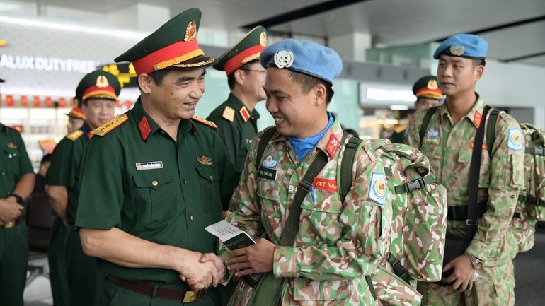 184 cán bộ, nhân viên Đội Công binh số 4 lên đường làm nhiệm vụ gìn giữ hòa bình Liên hợp quốc