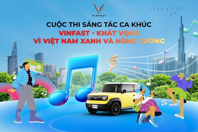Chung kết cuộc thi sáng tác ca khúc VinFast: Hàng trăm tác phẩm tranh tài, chờ công bố giải thưởng lớn