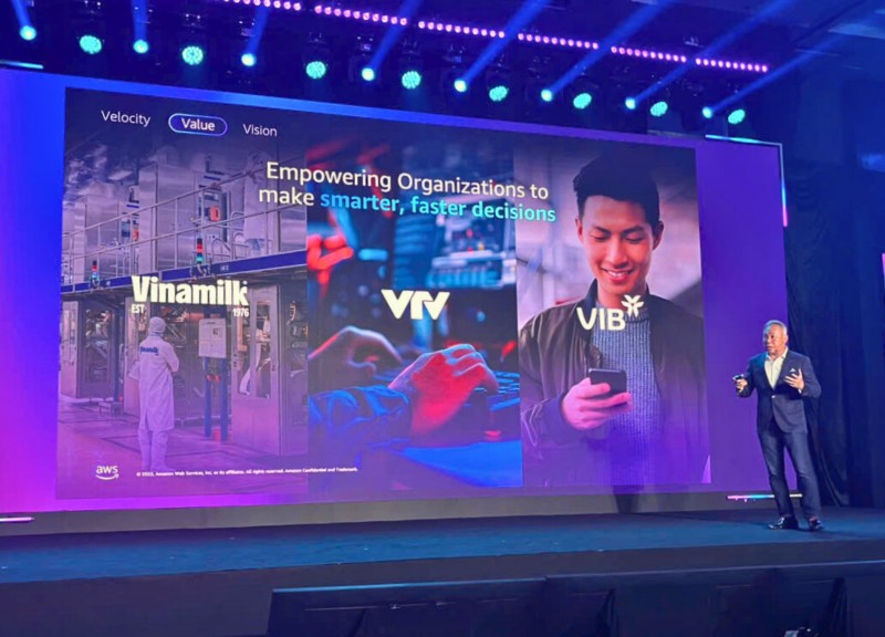 Ảnh 2: Ông Eric Yeo, Tổng giám đốc AWS Việt Nam, phát biểu tại sự kiện (Ảnh: Minh Anh).