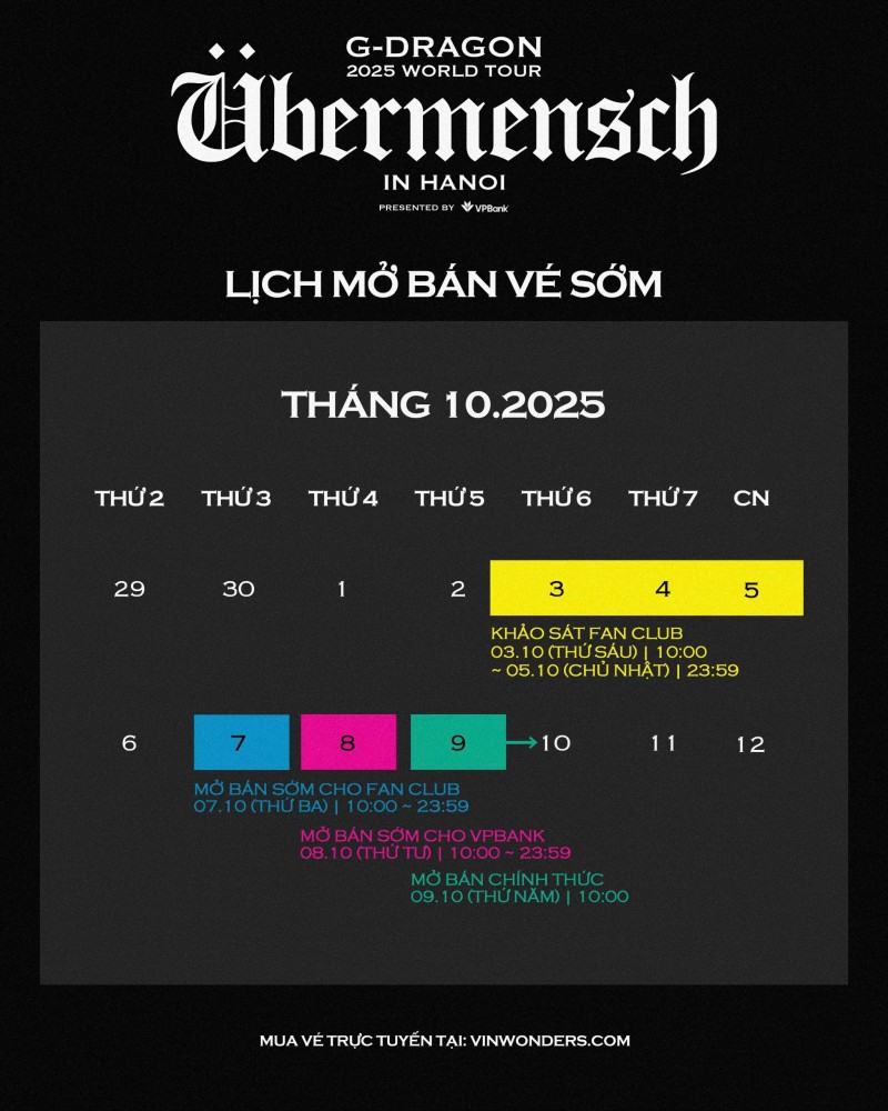 G-DRAGON 2025 WORLD TOUR [Übermensch] BIỂU TƯỢNG TOÀN CẦU CHÍNH THỨC TRỞ LẠI  VỚI CHUYẾN LƯU DIỄN ĐƯỢC MONG CHỜ BẬC NHẤT  TẠI CÁC THÀNH PHỐ LỚN