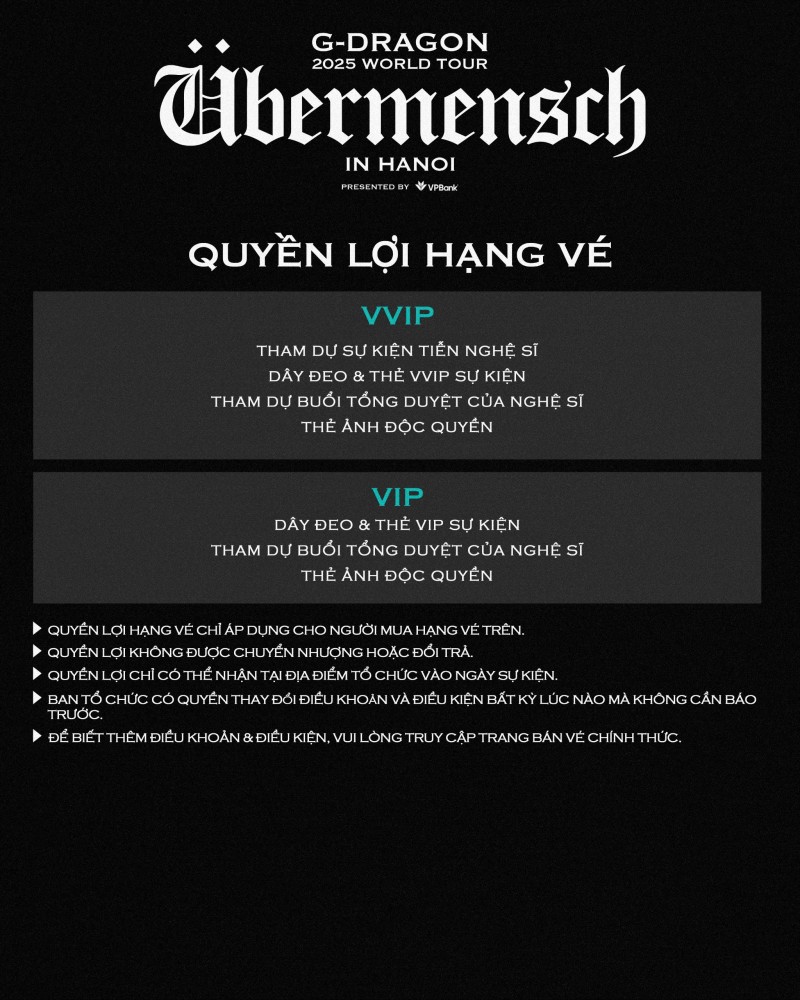 G-DRAGON 2025 WORLD TOUR [Übermensch] BIỂU TƯỢNG TOÀN CẦU CHÍNH THỨC TRỞ LẠI  VỚI CHUYẾN LƯU DIỄN ĐƯỢC MONG CHỜ BẬC NHẤT  TẠI CÁC THÀNH PHỐ LỚN