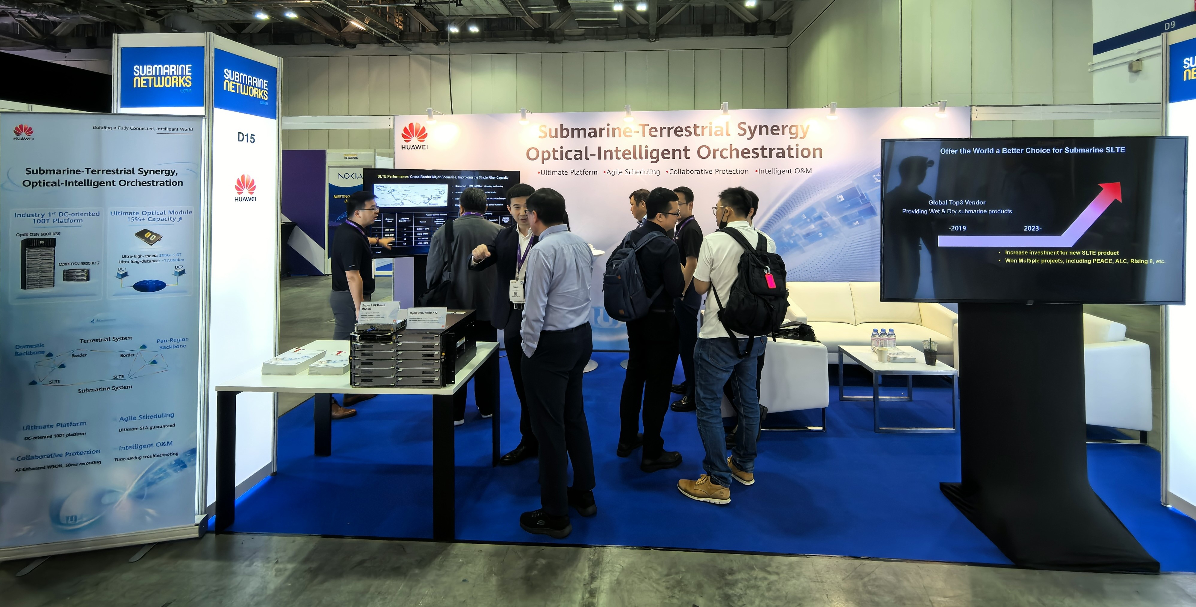 Gian triển lãm của Huawei tại Submarine Networks World 2025, Singapore
