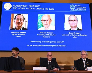 GS. Omar M. Yaghi – Chủ nhân Giải thưởng VinFuture nhận Giải Nobel Hóa học 2025