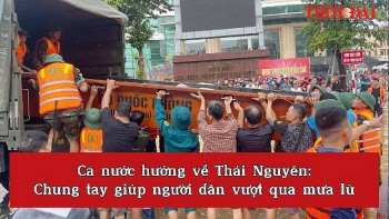 ca nuoc huong ve thai nguyen chung tay giup nguoi dan vuot qua mua lu